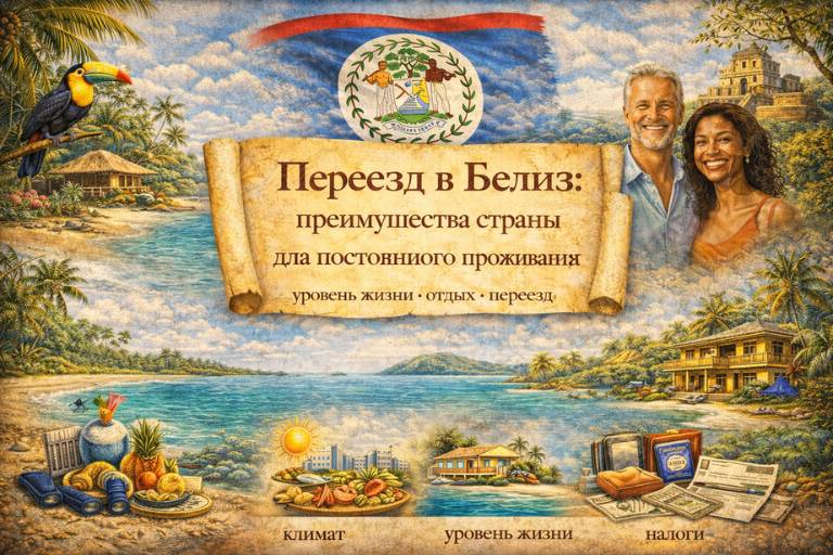 Переезд в Белиз: преимущества страны для постоянного проживания